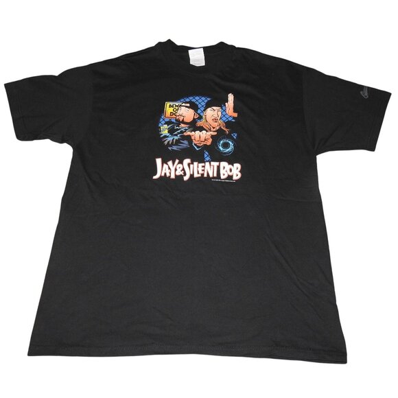 NWOT Vintage 1998 Jay and Silent Bob T-Shirt XL Kevin Smith View Askew Oni Dogma - Picture 1 of 8